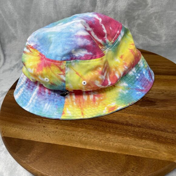 Lot of 2 Bucket Hats Tie Dye Floral Embroidered Cotton Summer Vacation Hippie - Picture 5 of 16